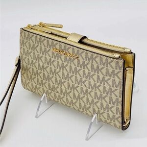 Michael Kors Large Double Zip Wallet Wristlet